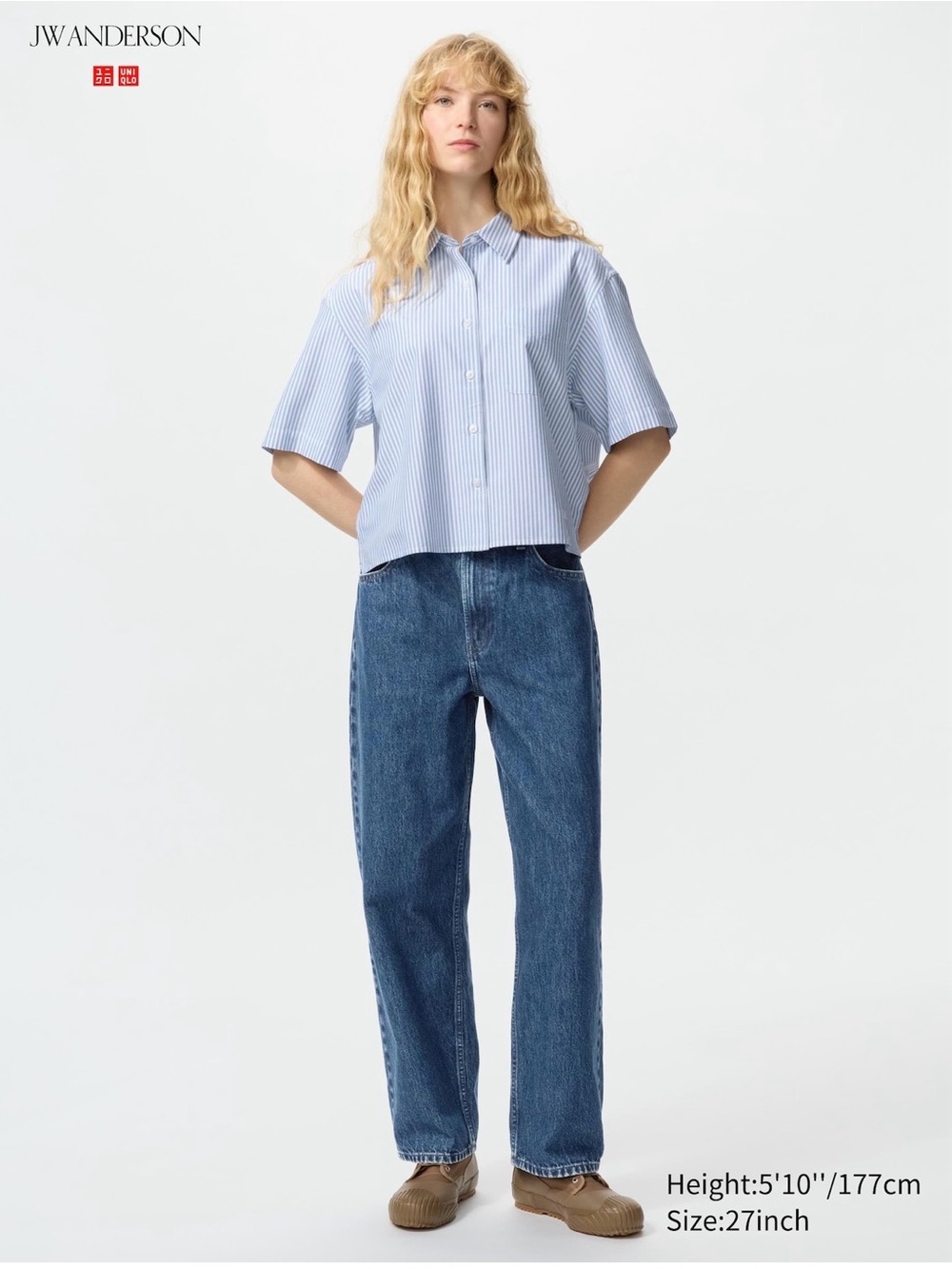 Uniqlo JW Anderson Women’s Blue Baggy Jeans